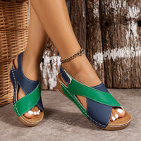 Milena™ - Ultrabequeme Orthopädische Sandalen - Blau-Grün