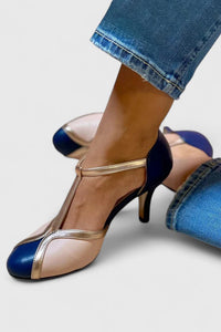 Tazariah | Damen Bequeme Absatzschuhe – Komfort Absatz Schuhe Damen - Karamell