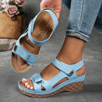 Hannah | Flexible Sandalen Damen Chic - Hellblau