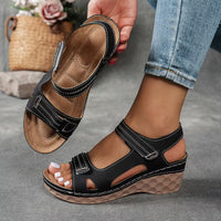 Hannah | Flexible Sandalen Damen Chic - Schwarz