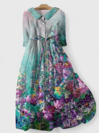 Jayzlynn | Damen Früher Frühling Elegantes Kleid – Frühlingshaftes Elegantes Kleid - Ozeangrün