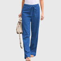 Elena | Moderne leichte Damenhose stilvoll - Blau