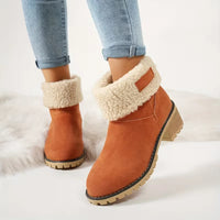 Leon | Klassische Damen-Winterstiefel - Orange