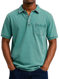 Leo | Vintage Casual Polo - Grün