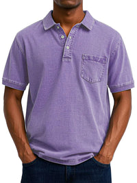 Leo | Vintage Casual Polo - Lila