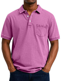 Leo | Vintage Casual Polo - Rosa