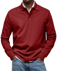 Alex™ - Langärmliges Freizeit-Polo - Rot