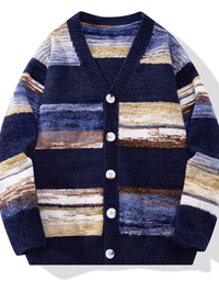NERO – Der klassische v-strickcardigan für lässigen stil - Blau