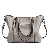 Sophia | Damen Raffinierte Eleganz Leder Tote Bag – Elegante Leder Tote Tasche - Gray