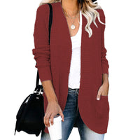 HANAE –  Long-cardigan mit retro-flair - Hellrot