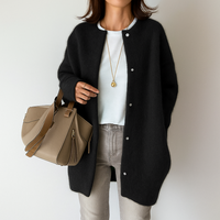 Silvia™ | Warmen und Stilvollen Strickjacke - Schwarz