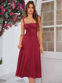 Lena | Damen Elegantes Sommerkleid – Frisches Elegantes Sommerkleid - Red