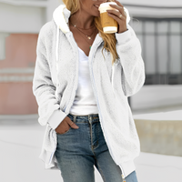 Chloe - Komfortable Damenjacke mit Kapuze - Weiß