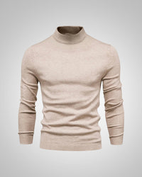 Fabian | Herren Klassiker Stehkragenpullover - Beige