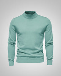 Fabian | Herren Klassiker Stehkragenpullover - Hellgrün