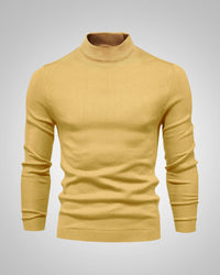 Fabian | Herren Klassiker Stehkragenpullover - Gelb