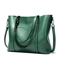 Sophia | Damen Raffinierte Eleganz Leder Tote Bag – Elegante Leder Tote Tasche - Green
