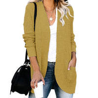 HANAE –  Long-cardigan mit retro-flair - Gelb