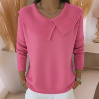 Jennifer™ | Strickpullover mit weichem Kragen - Rosa