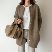 Silvia™ | Warmen und Stilvollen Strickjacke - Kaffee