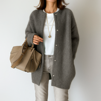Silvia™ | Warmen und Stilvollen Strickjacke - Grau