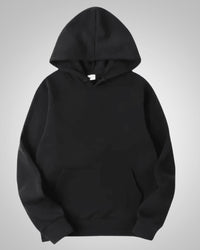 Aiden | Herren Lässiger Oversized Pullover mit Kapuze - Schwarz