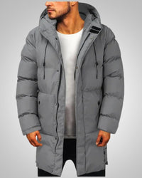 Robert | Herren Lange Steppjacke Winter Parka - Grau
