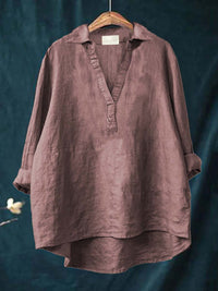Andrea™ - Elegante Sommerbluse - Rosa-Grau