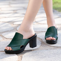 Minki – Elegante Orthopädische Sandalen - Grün