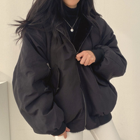 FLORA – Wendejacke mit Kapuze für Damen - Schwarz