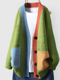 Karla | Zeitloser Damencardigan in soften Materialien - Grün