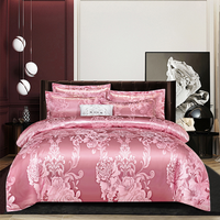 Bettwäsche Satin Luxus Blumenmuster Set - Perth Light Year – Bohnenpaste