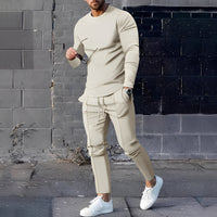 Adelard - Herren-Set mit Pullover und Hose - Beige