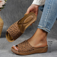 Navodya - Stylische Fisch Sandalen - Braun