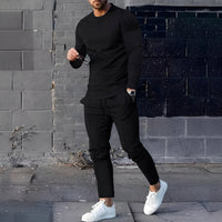 Adelard - Herren-Set mit Pullover und Hose - Schwarz