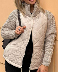 Elena | Damen Cardigan mit langen Ärmeln und Taschen - Beige