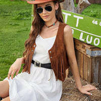 Gwyneth - Stilvolle und Schicke Boho-Weste - Braun