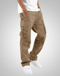 Henry | Herren Lässige Funktionale Cargohose - Braun