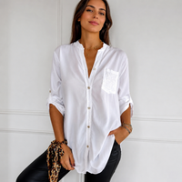 Chalise - Elegante Bluse mit Knöpfen - Weiß