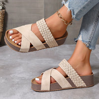 Chona™ – Toledo-Sandalen mit bequemer Plateausohle - Beige
