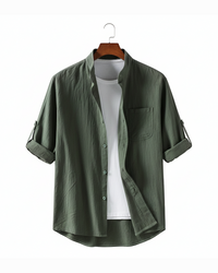 Max | Herren Button-Up Shirt Oliver im eleganten Stil - Grün