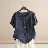 Jayla - Stilvolle Leichte Bluse - Marineblau
