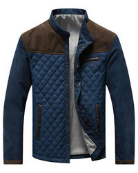 Herren Jacke mit langen Ärmeln, Taschen und Knöpfen - Braun