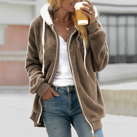 Chloe - Komfortable Damenjacke mit Kapuze - Braun