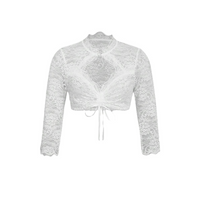 Berenice - Trendige Oktoberfestbluse - Weiß