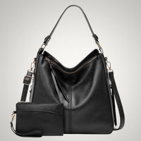 Allison | Damen Schicker Vielseitiger Leder Tasche - Schwarz 1