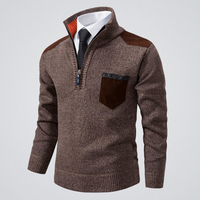 Rafael | Eleganter Pullover Herren modern für Wintertage - Braun