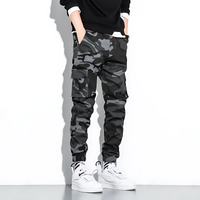 Jonas | Camo Cargo Hose Herren Komfort Fit - Grau