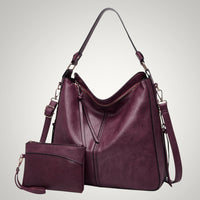Allison | Damen Schicker Vielseitiger Leder Tasche - Lila 1