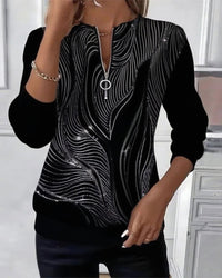 Clara | Damen Pullover casual stilvoll & modern - Schwarz